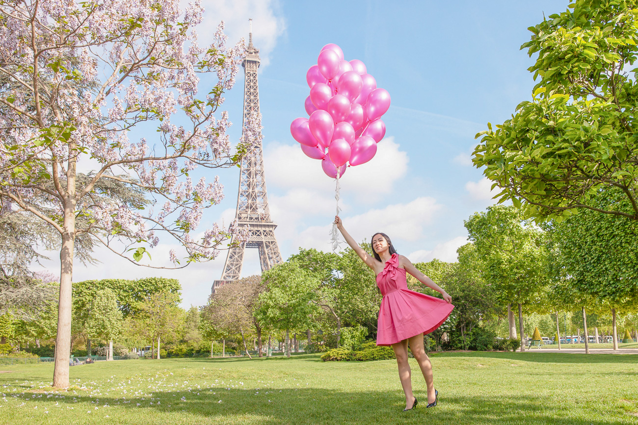 Chamelle Photography and Travel blog - Paris Eiffel Tower spring