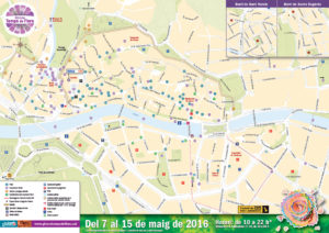 Girona Temps de Flors 2016 map plan planol