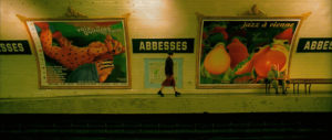 Amelie Poulain film locations Montmartre Paris France travel screenshots Abbesses metro station underground subway