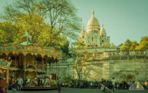 Amelie Poulain film locations Montmartre Paris France travel screenshots Basilica Sacre Coeur