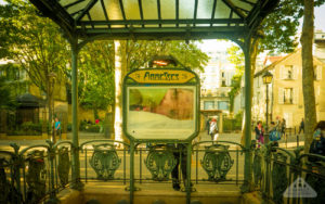 Amelie Poulain film locations Montmartre Paris France travel screenshots Abbesses metro station
