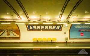 Amelie Poulain film locations Montmartre Paris France travel screenshots Abbesses metro station underground subway