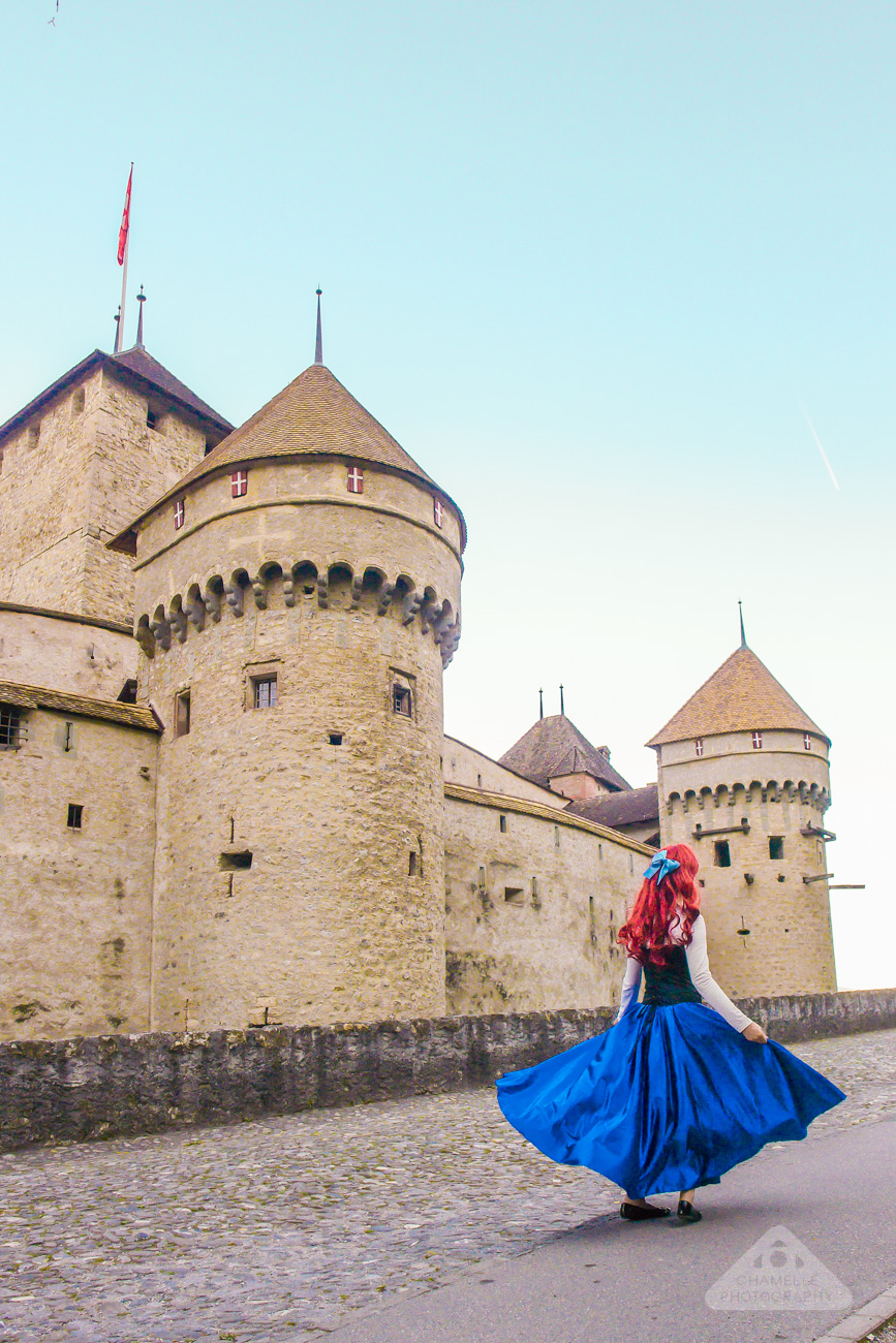 Real Life Ariel The Little Mermaid Castle Chateau de Chillon Montreux Switzerland