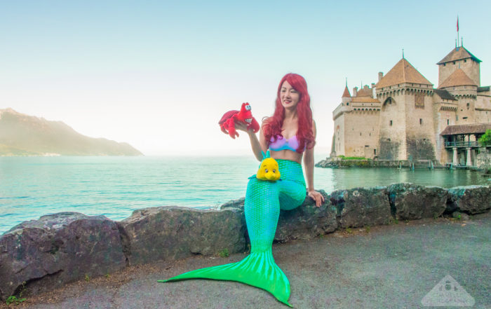 Real Life Ariel The Little Mermaid Castle Chateau de Chillon Montreux Switzerland