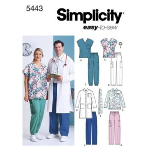 Simplicity 5443 scrubs pattern