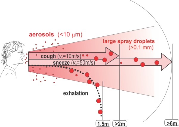 Wear face mask rationale chart sneeze cough droplets