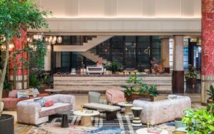 The Fall Guy filming locations in Sydney, Australia - Kimpton Margot Hotel lobby