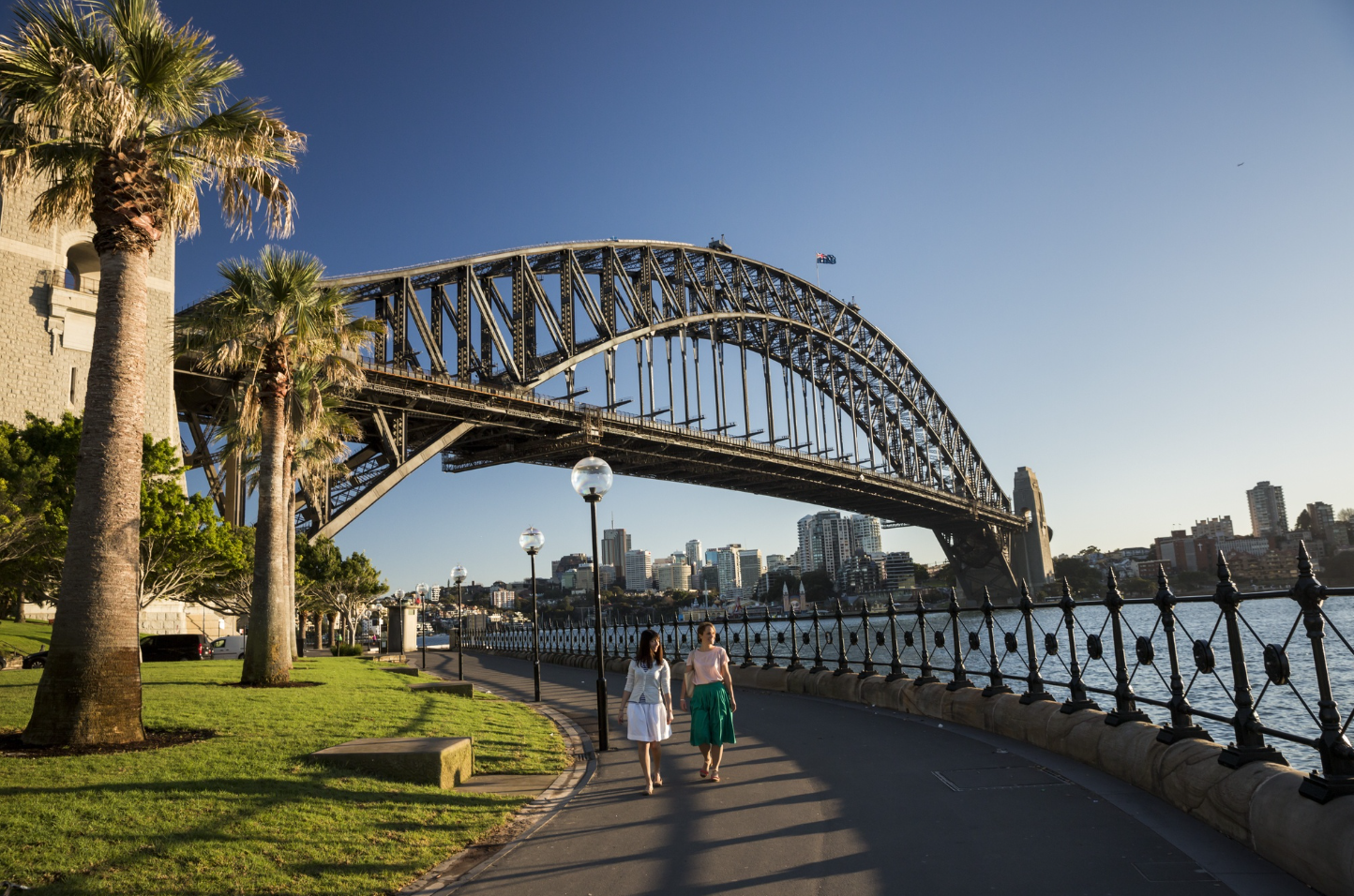 The Fall Guy film locations - Dawes Point reserve, Hickson Road, The Rocks, Sydney